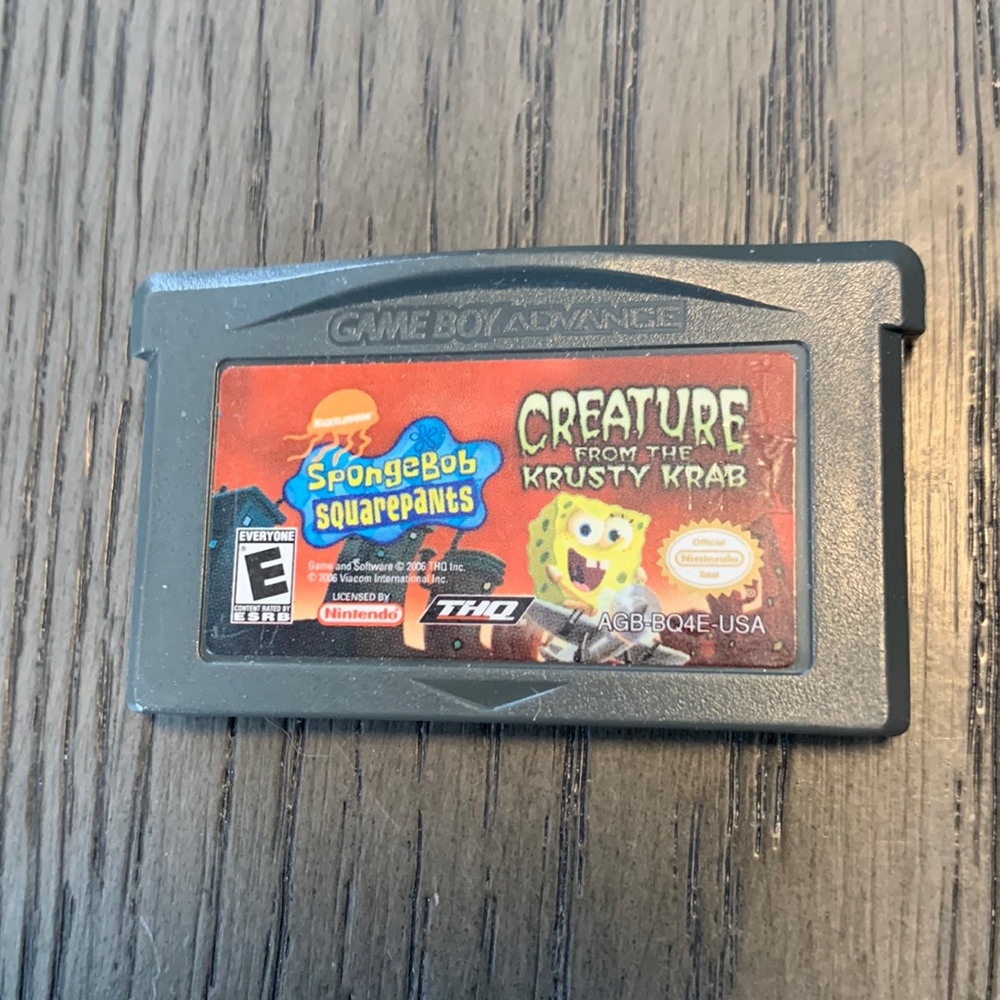 Nintendo Gameboy Advance - SpongeBob SquarePants Creature from the Krusty Karan